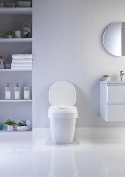 Invacare Toilettensitzerhöhung Aquatec 90 ERGO 10cm mit Deckel